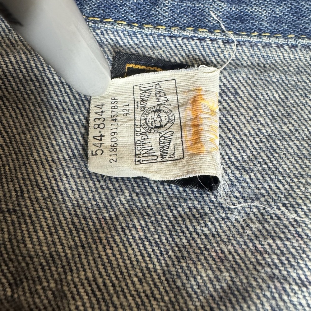Vintage Lee Denim Jacket Womens Size XS Blue Jean Trucker Western USA Made‎ - Picture 5 of 9